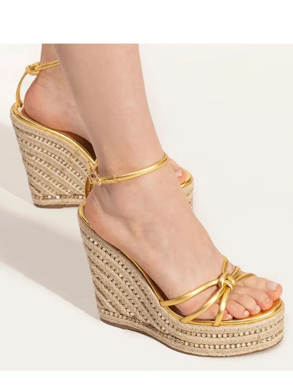 Sophia Webster Gold Wedges
